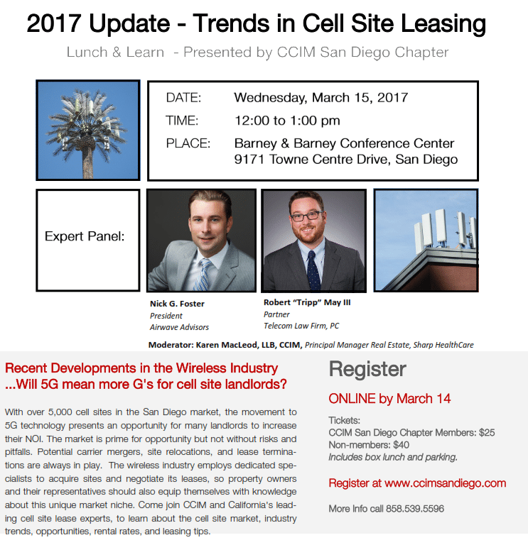 Trends In Cell Site Leasing 2017 CCIM